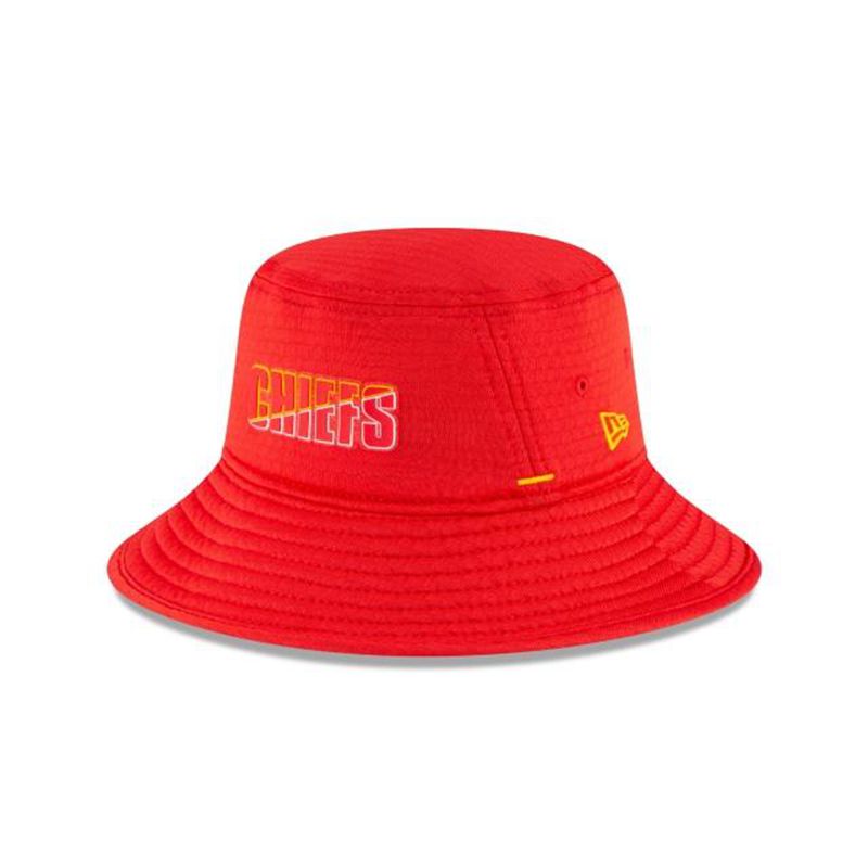 NFL Kansas City Chiefs Official Summer Sideline Stretch (CEL7561) - Red New Era Bucket Hats